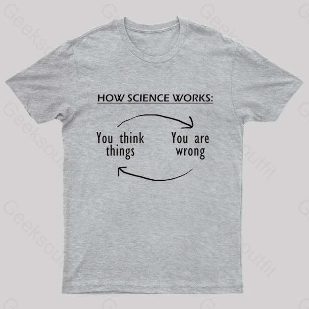 How Science Works Nerd T-Shirt Grey / S