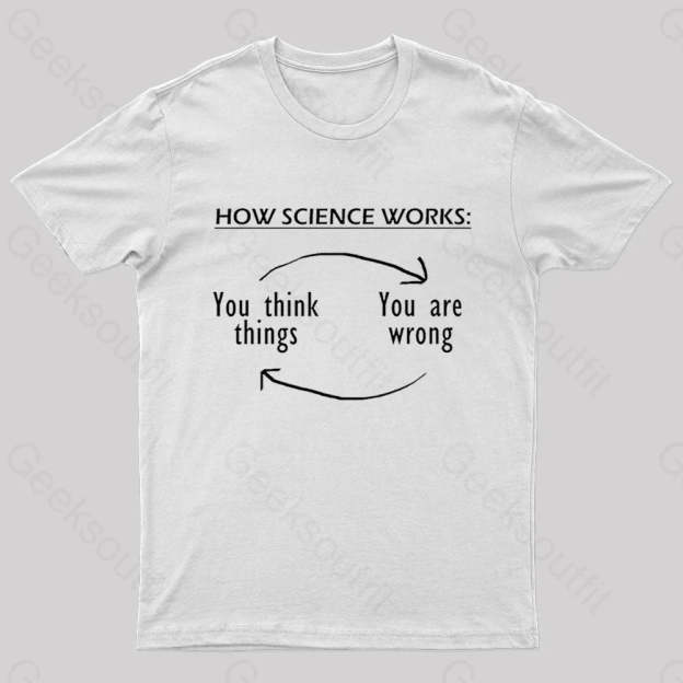 How Science Works Nerd T-Shirt White / S