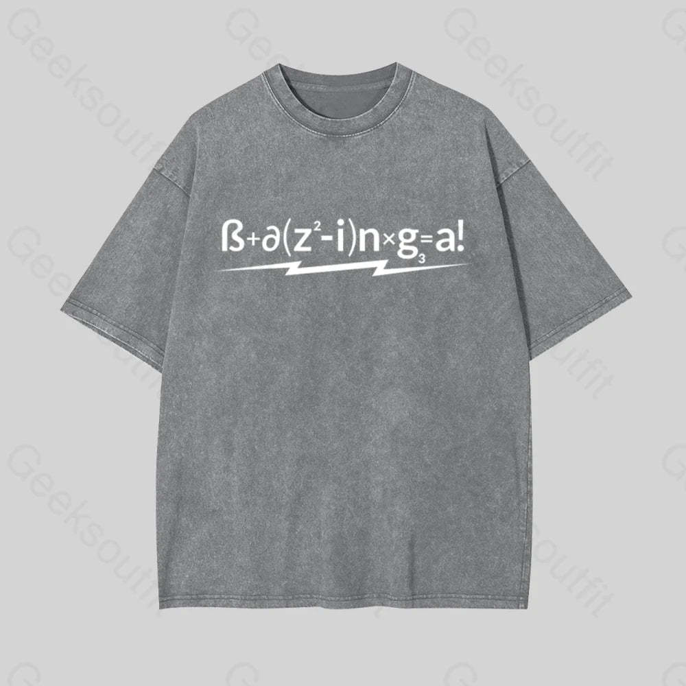How To Calculate Geek Washed T-Shirt Grey / S