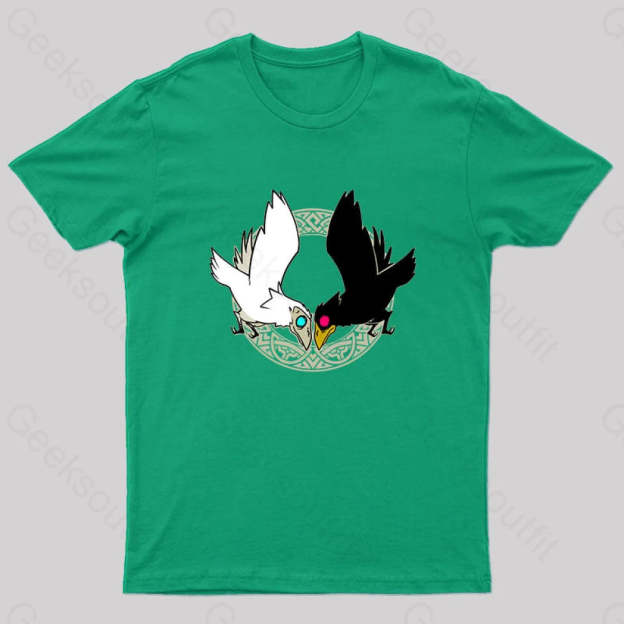 Hugin & Munin Geek T-Shirt Green / S
