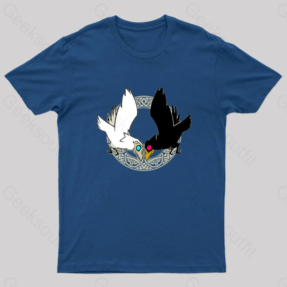 Hugin & Munin Geek T-Shirt Navy / S