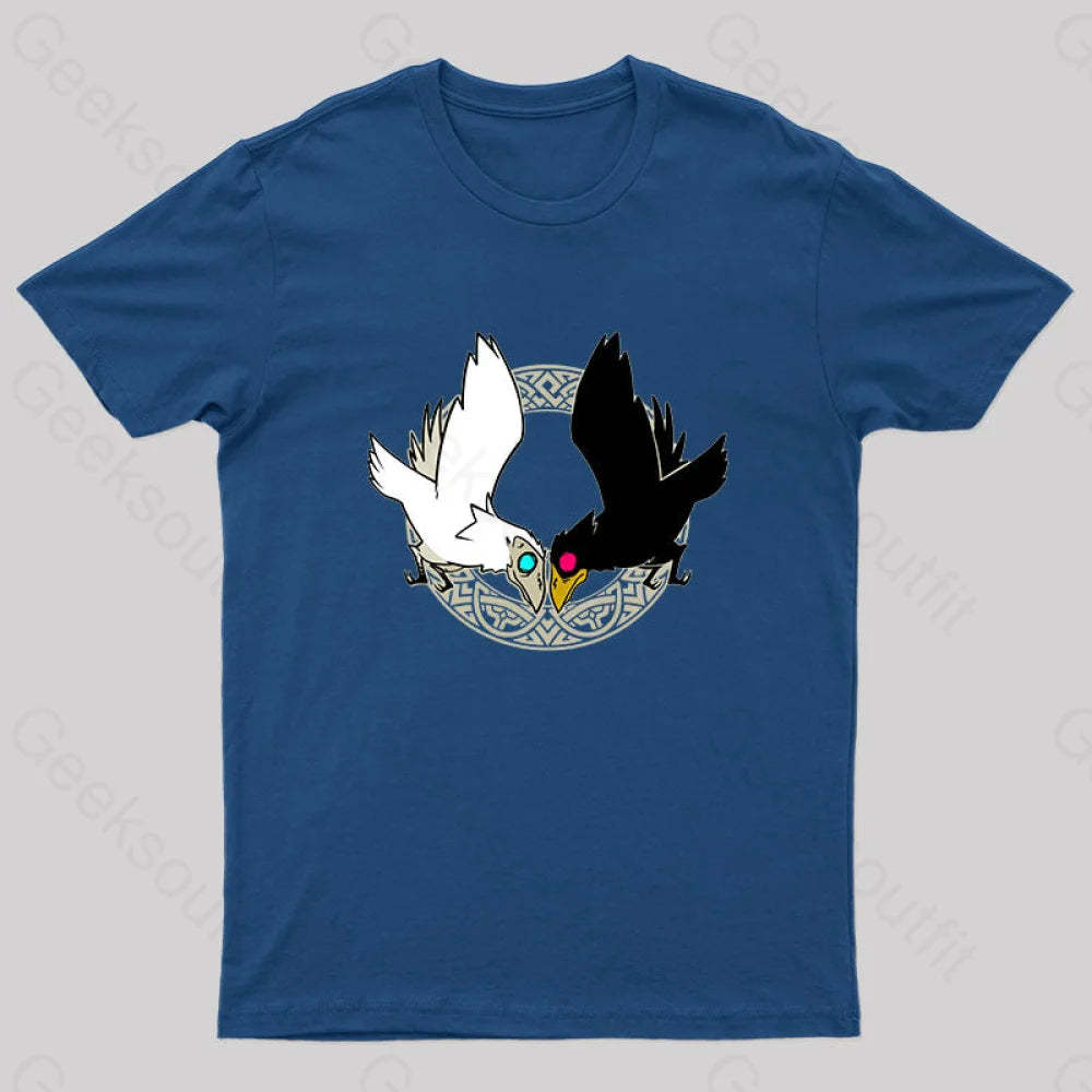 Hugin & Munin Geek T-Shirt Navy / S