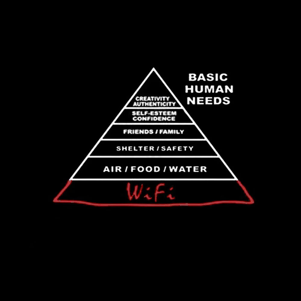 Human Needs Wifi Geek T-Shirt
