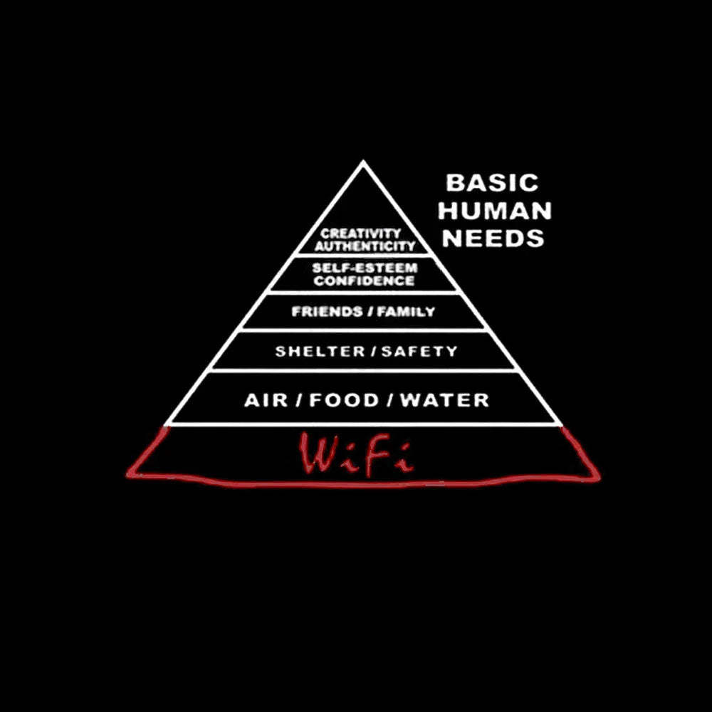 Human Needs Wifi Geek T-Shirt