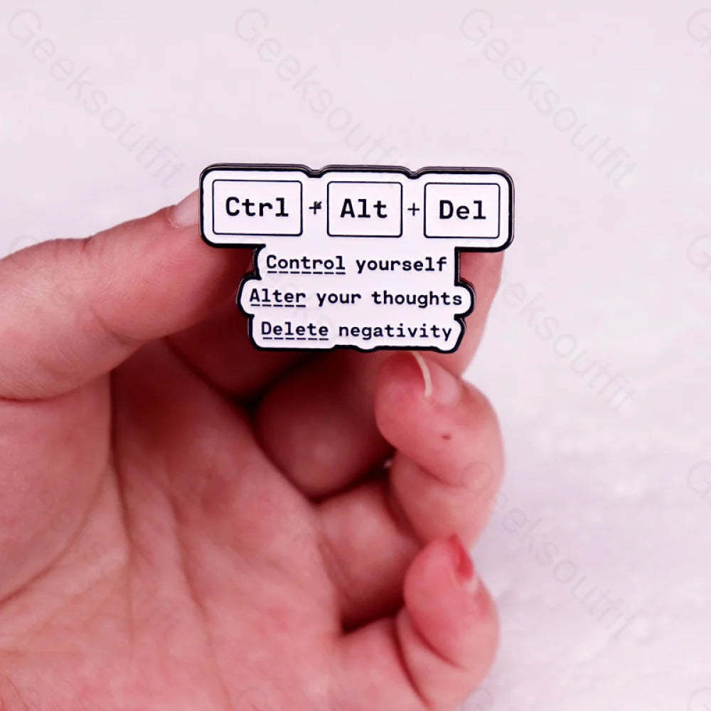Humor Keyboard Keys Pins