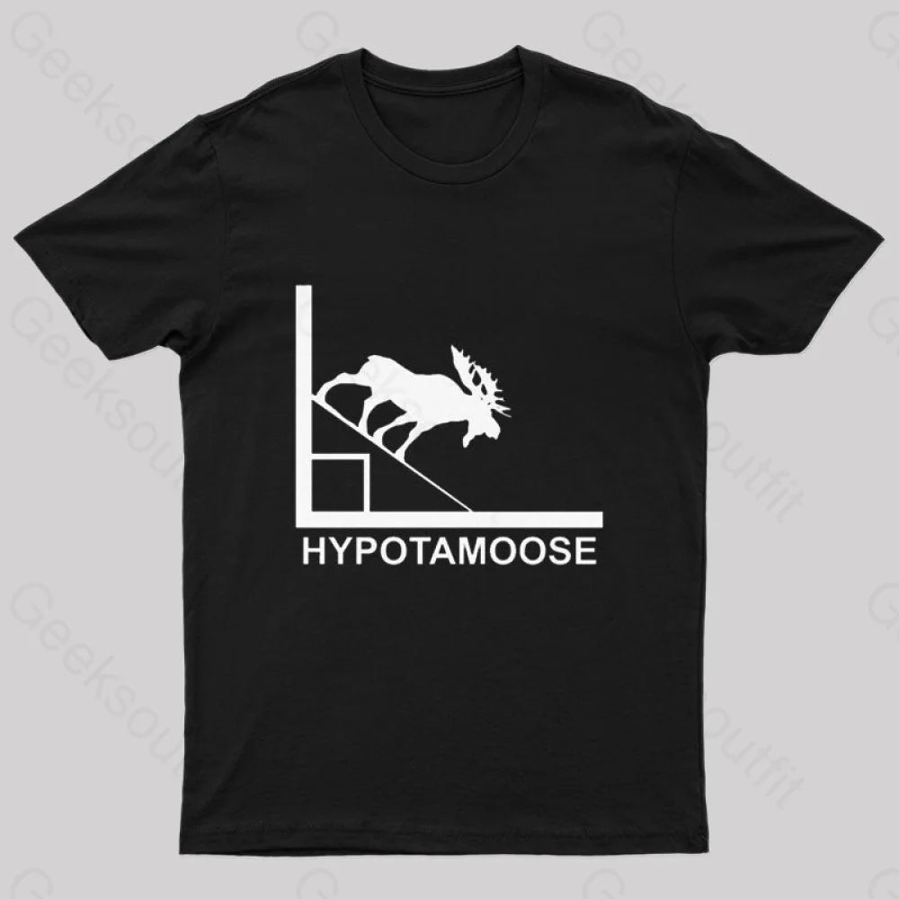 Hypotamoose Pun T-Shirt Black / S
