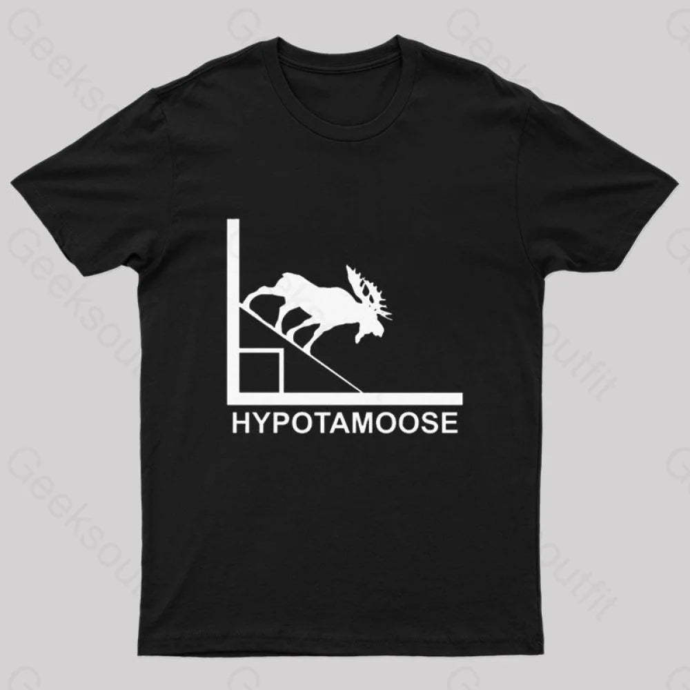 Hypotamoose Pun T-Shirt Black / S