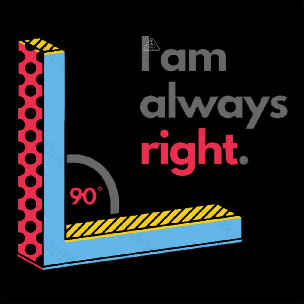 I Am Always Right Funny Math T-Shirt