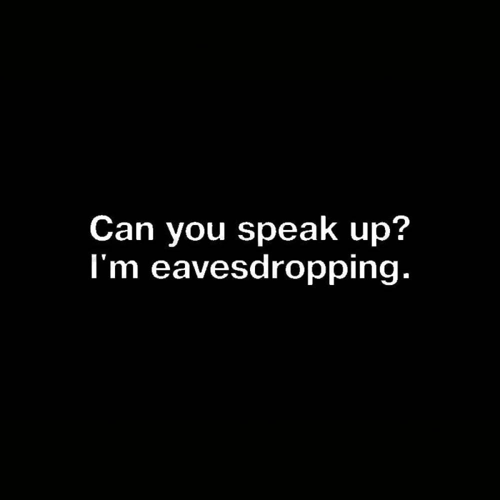 I Am Eavesdropping Nerd T-Shirt