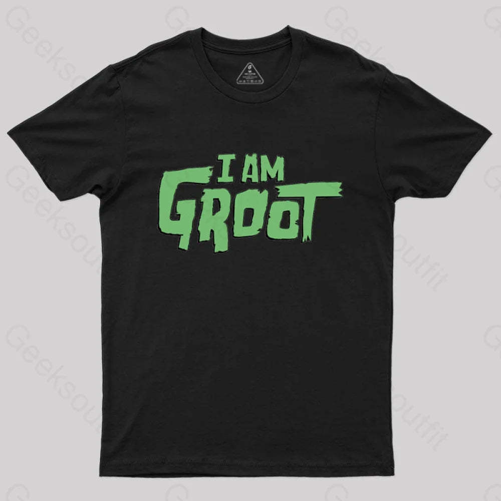 I Am Groot T-Shirt Black / S