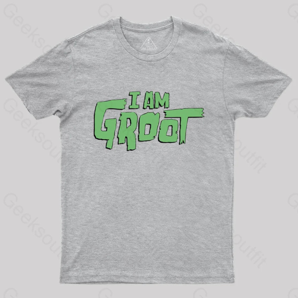 I Am Groot T-Shirt Grey / S