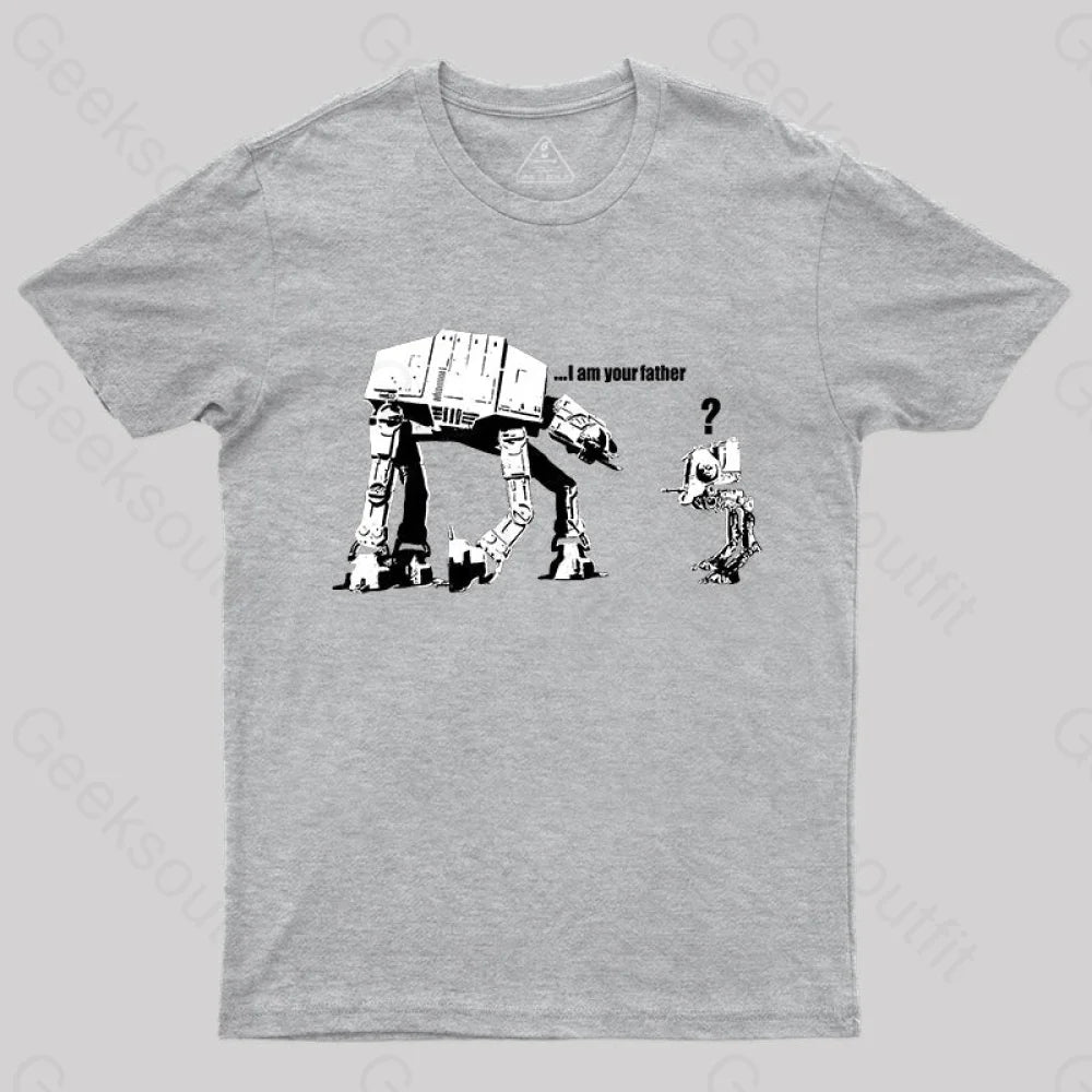 I Am Your Father Banksy T-Shirt Grey / S
