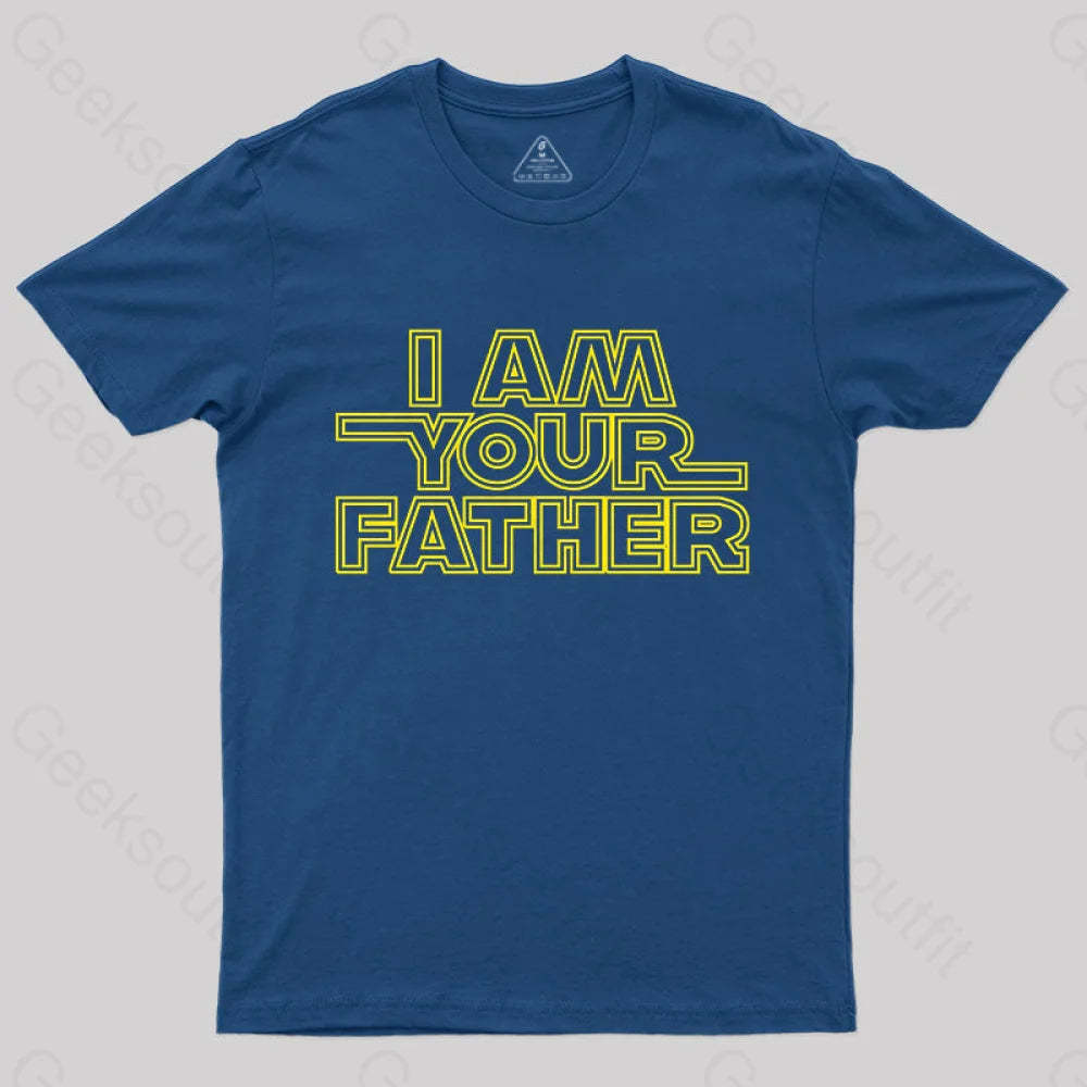 I Am Your Father Nerd T-Shirt Navy / S