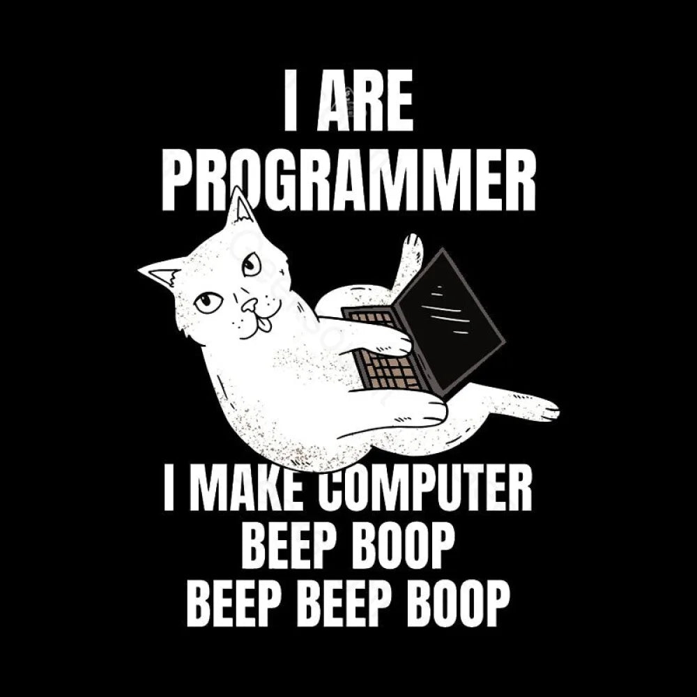 I Are Programmer Computer Cat T-Shirt - Geeksoutfit