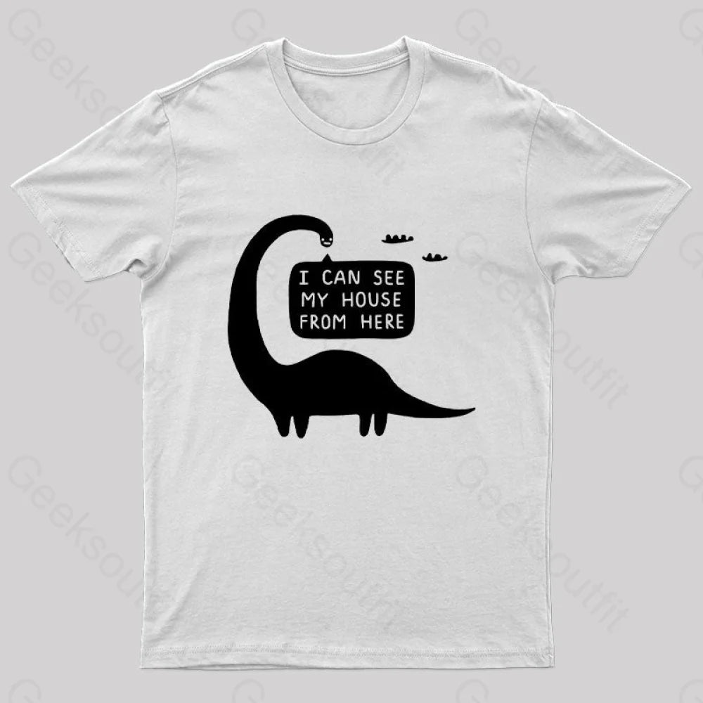 I Can See My House From Here Nerd T-Shirt White / S