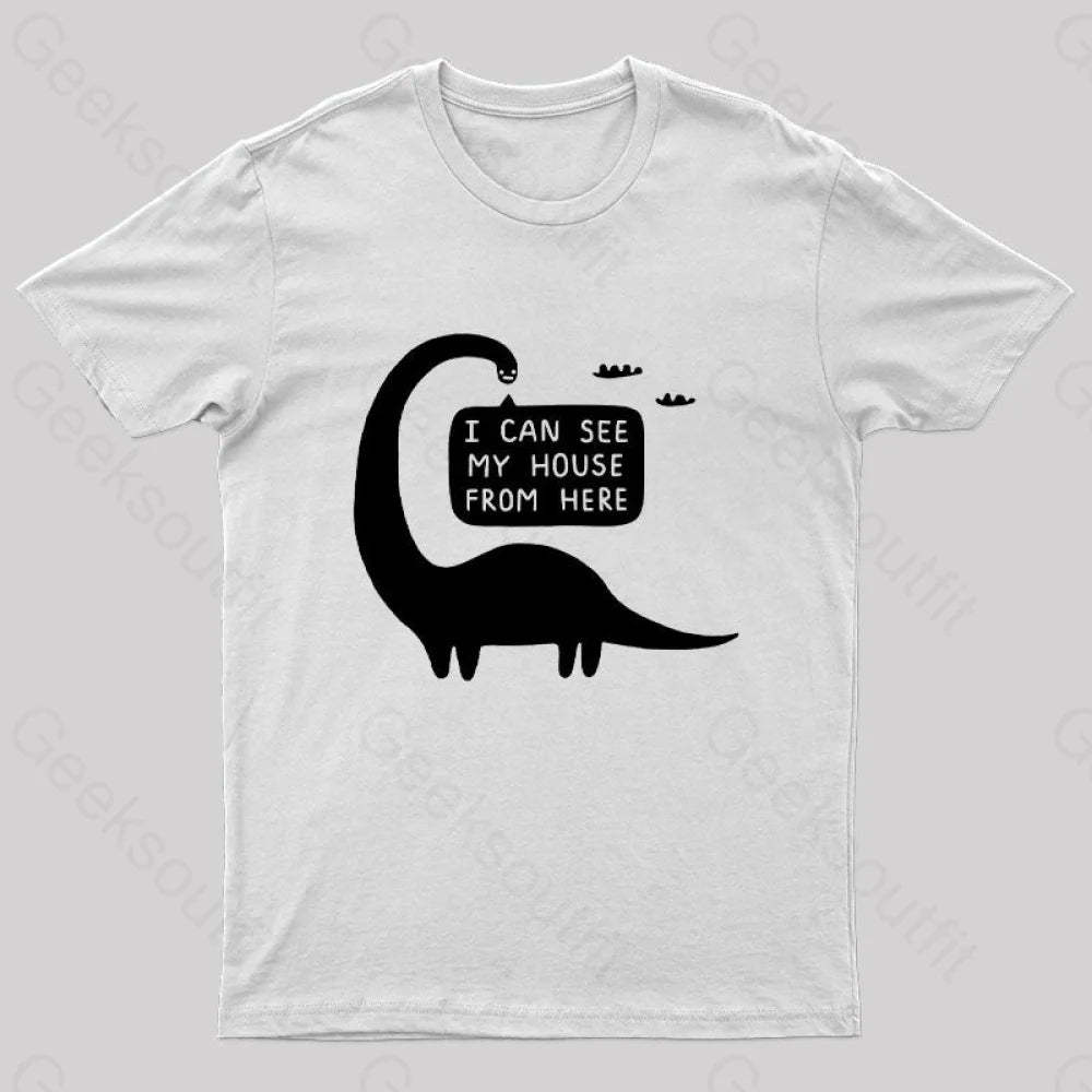 I Can See My House From Here Nerd T-Shirt White / S
