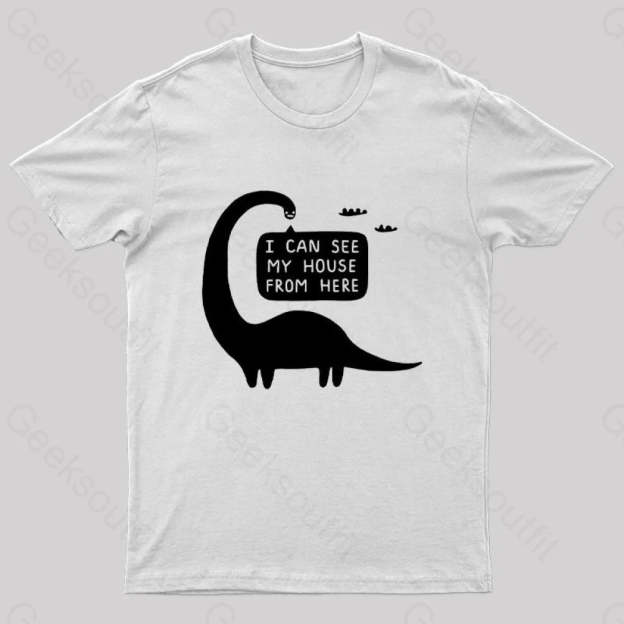 I Can See My House From Here Nerd T-Shirt White / S