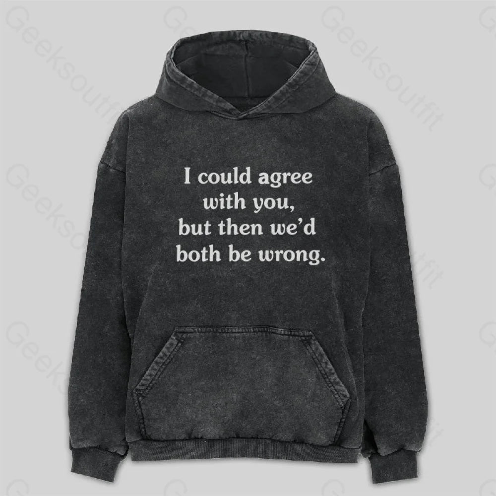 I Could Agree With You Washed Hoodie M