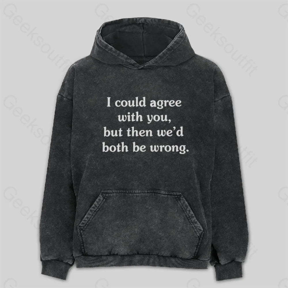 I Could Agree With You Washed Hoodie M