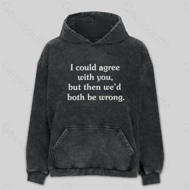 I Could Agree With You Washed Hoodie M