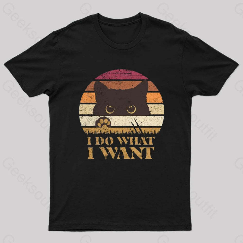 I Do What Want T-Shirt Black / S