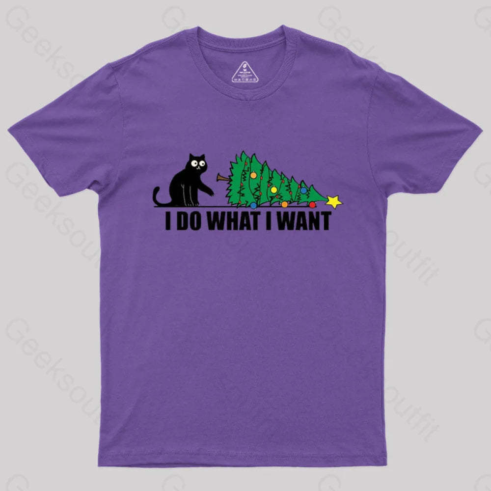 I Do What Want T-Shirt Purple / S