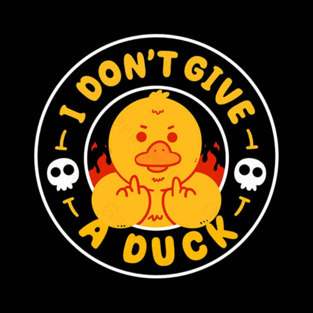 I Dont Give A Duck Nerd T-Shirt