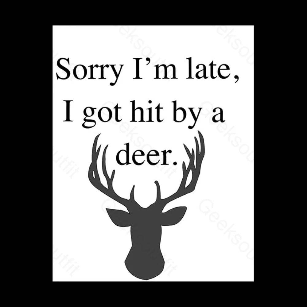 I Got Hit By A Deer Geek T-Shirt