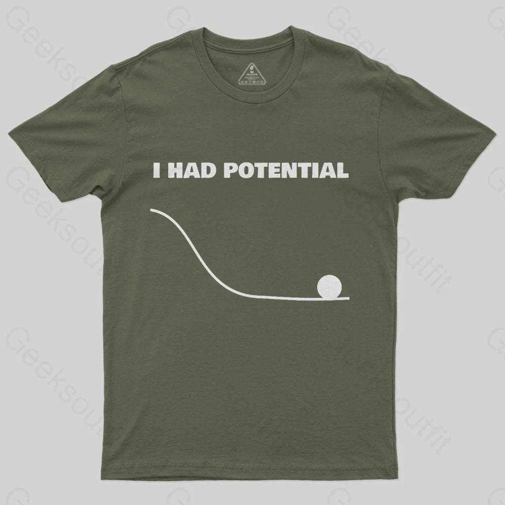 I Had Potential T-shirt - Geeksoutfit