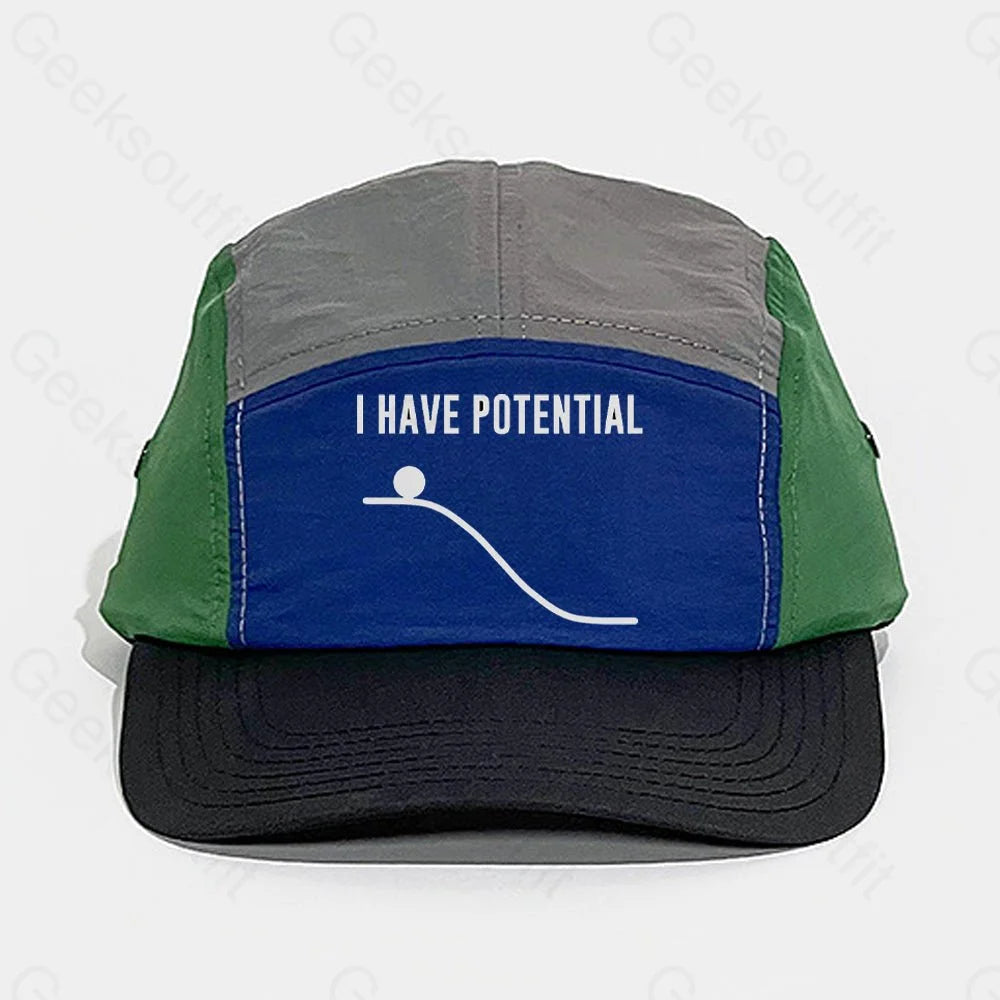 I Have Potential Energy Quick-drying Panel Cap - Geeksoutfit