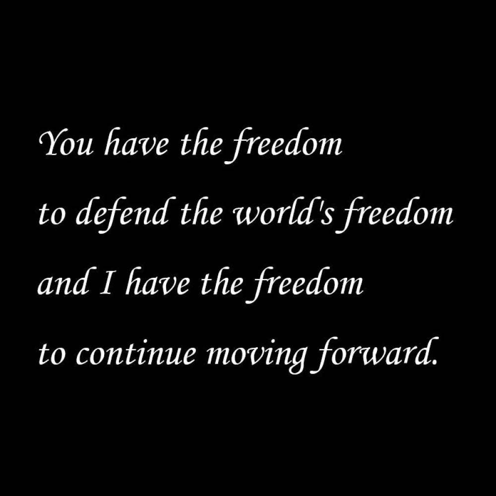 I Have The Freedom To Continue Moving Forward Geek T-Shirt
