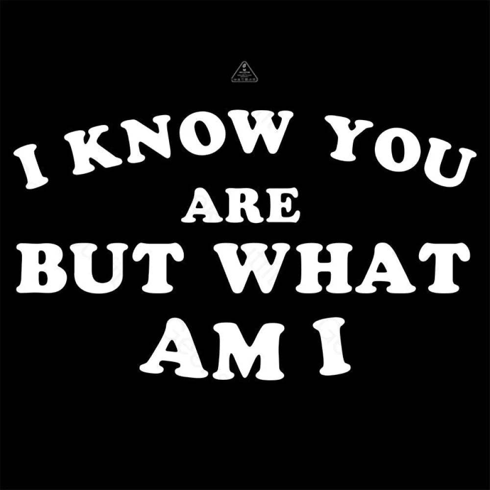 I Know You Are But What Am T-Shirt Yc