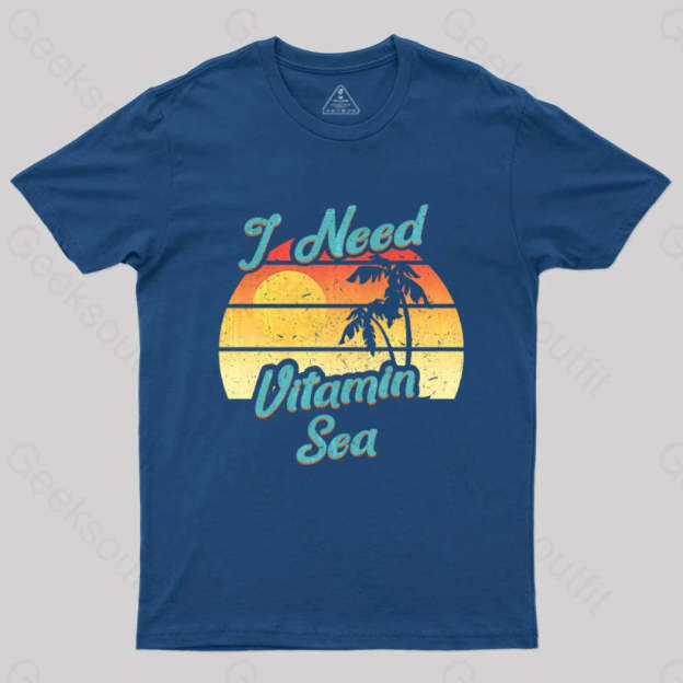I Need Vitamin Sea T-Shirt Navy / S Yc