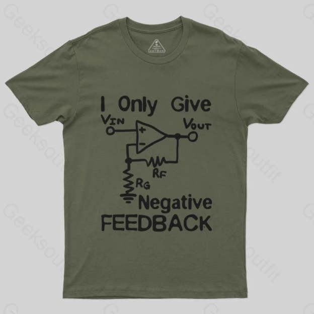 I Only Give Negative Feedback T-Shirt - Geeksoutfit