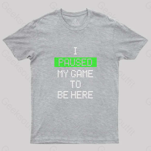 I Paused My Game To Be Here Essential T-Shirt Grey / S