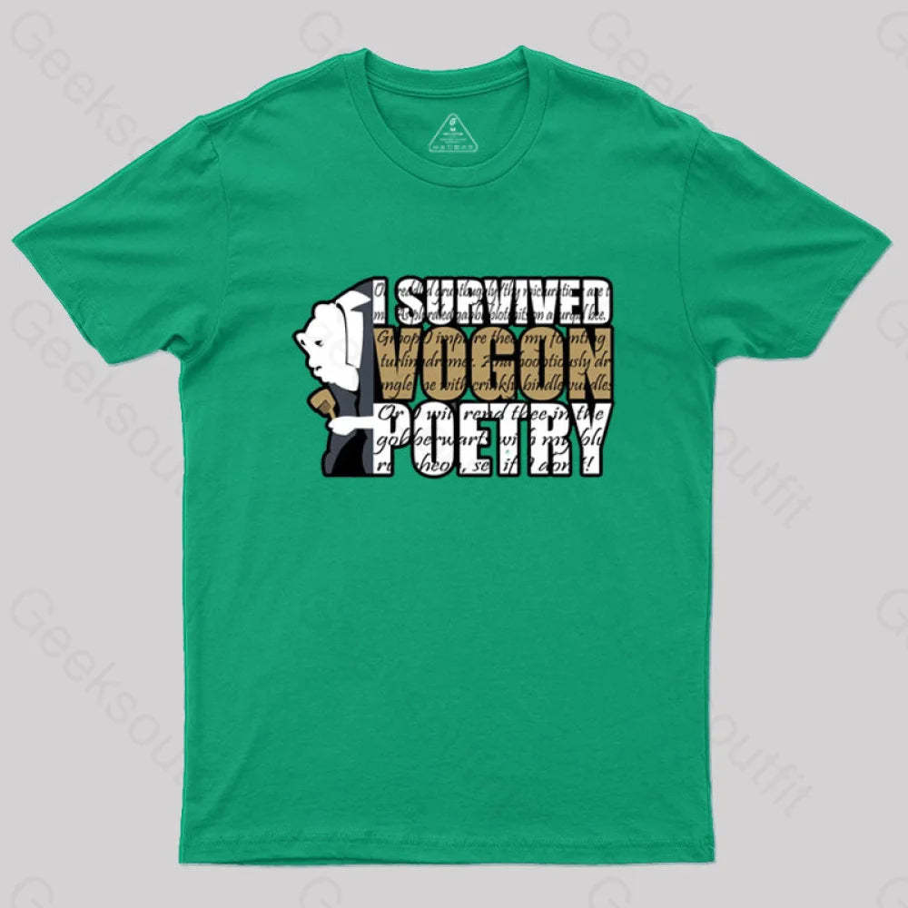 I Survived Vogon Poetry T-Shirt Green / S