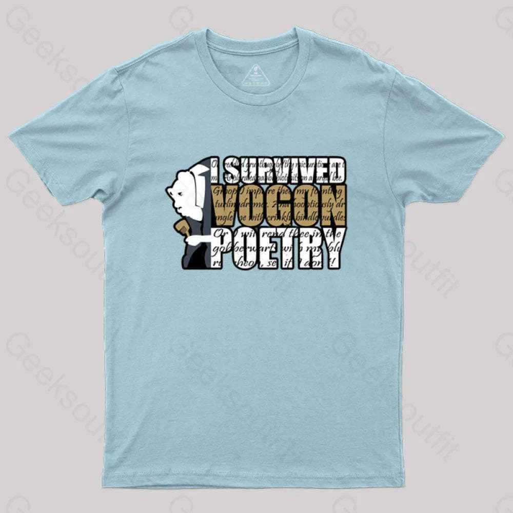 I Survived Vogon Poetry T-Shirt Light Blue / S
