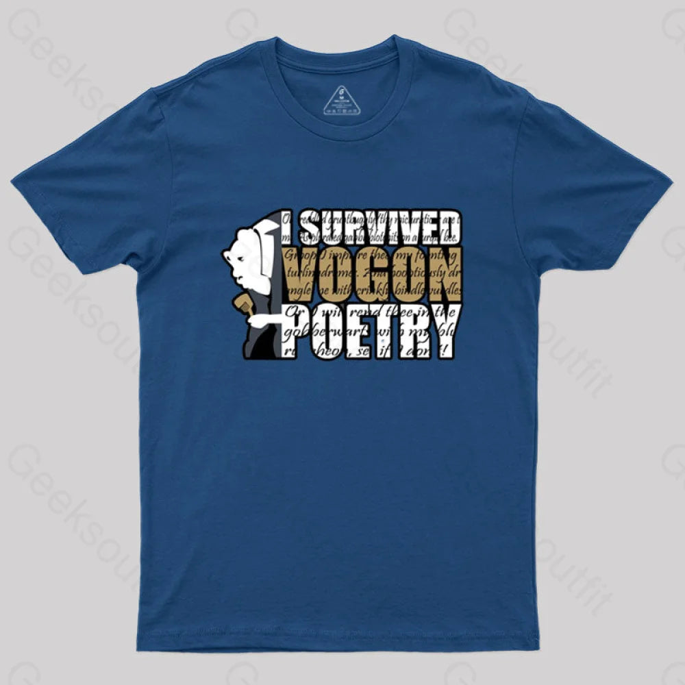 I Survived Vogon Poetry T-Shirt Navy / S