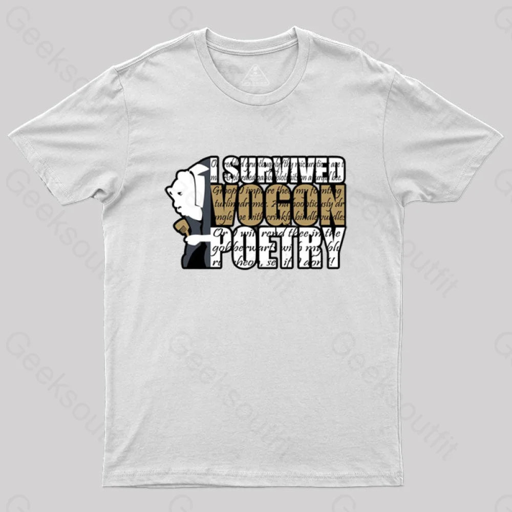 I Survived Vogon Poetry T-Shirt White / S