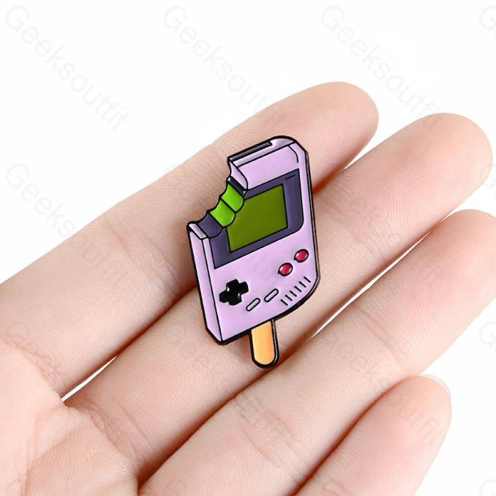 Ice Game Boy Enamel Pins - Geeksoutfit