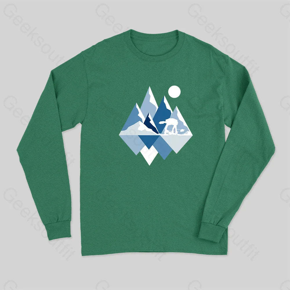Ice Planet View Long Sleeve T-Shirt Green / S
