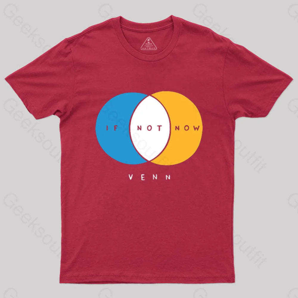 If Not Now Venn T-Shirt Red / S