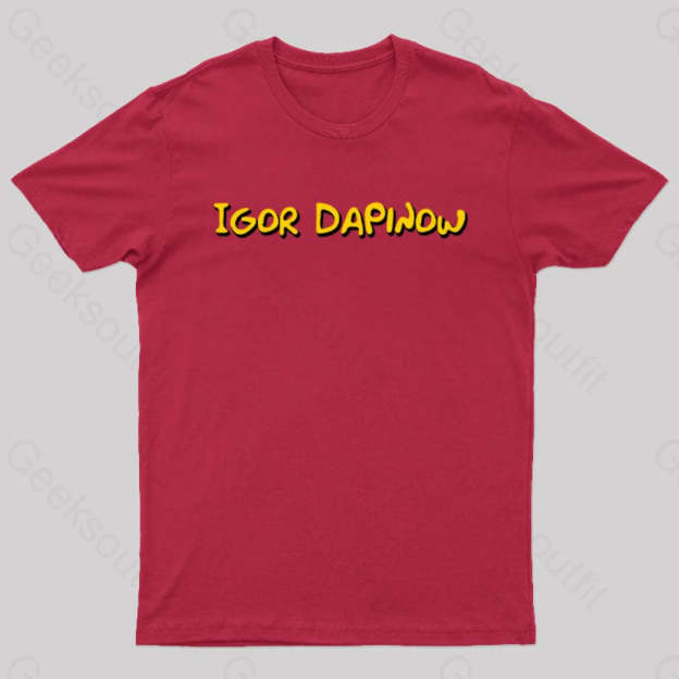 Igor Dapinow Geek T-Shirt Red / S