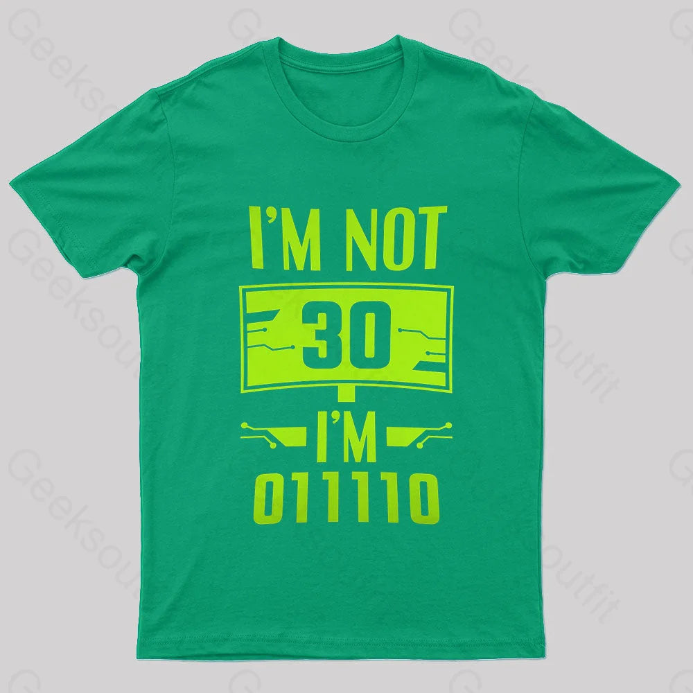 I’m 011110 Geek T-Shirt Green / S