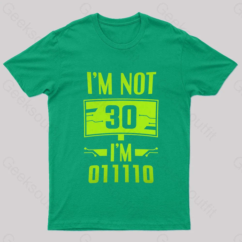 I’m 011110 Geek T-Shirt Green / S