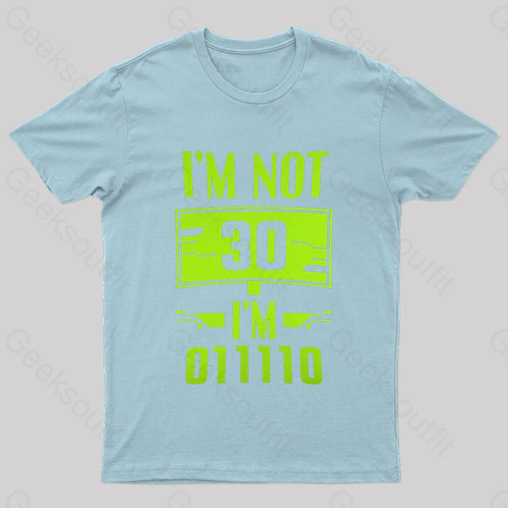 I’m 011110 Geek T-Shirt Light Blue / S