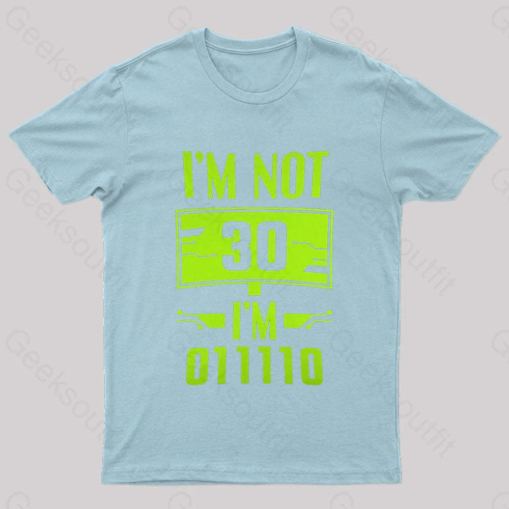 I’m 011110 Geek T-Shirt Light Blue / S