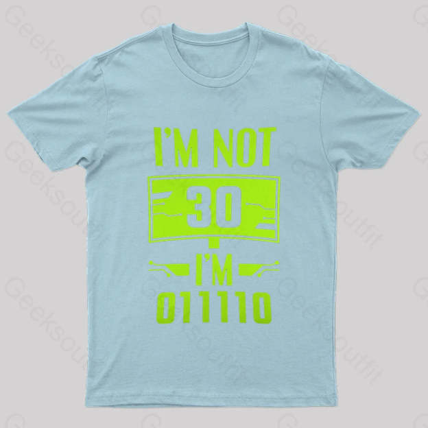 I’m 011110 Geek T-Shirt Light Blue / S
