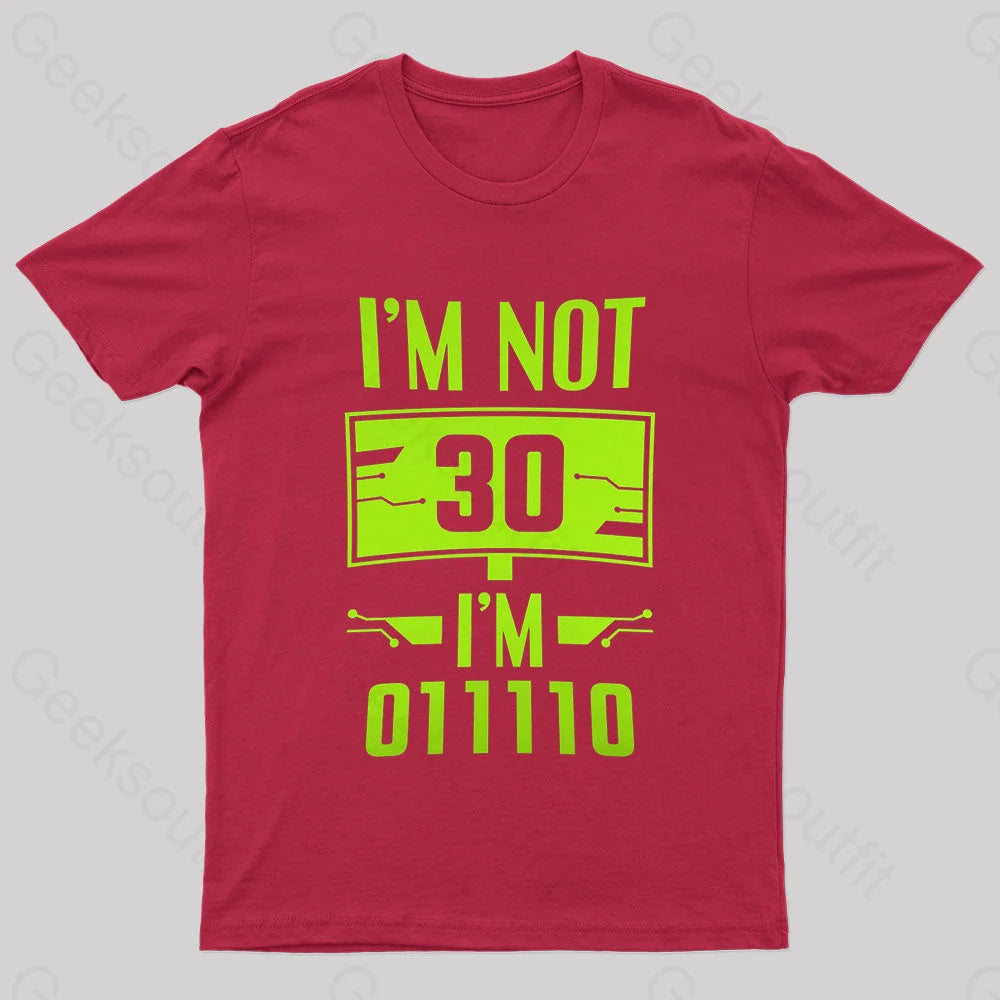 I’m 011110 Geek T-Shirt Red / S