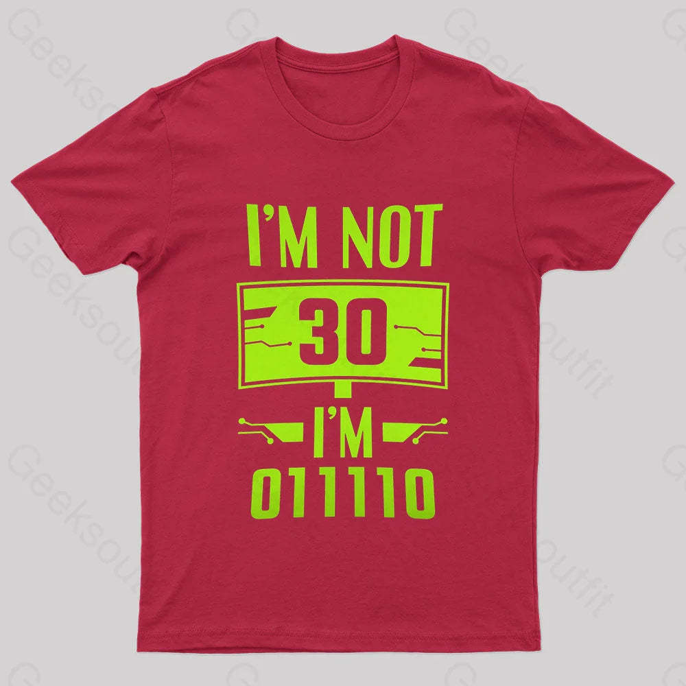 I’m 011110 Geek T-Shirt Red / S